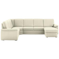 WOHNLANDSCHAFT  in Chenille Beige  - Beige/Alufarben, KONVENTIONELL, Holz/Textil (235/329/160cm) - Beldomo Comfort