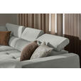 ECKSOFA in Chenille Alabasterfarben  205/284 cm  - Alabasterfarben/Schwarz, Design, Kunststoff/Textil (205/284cm) - Xora