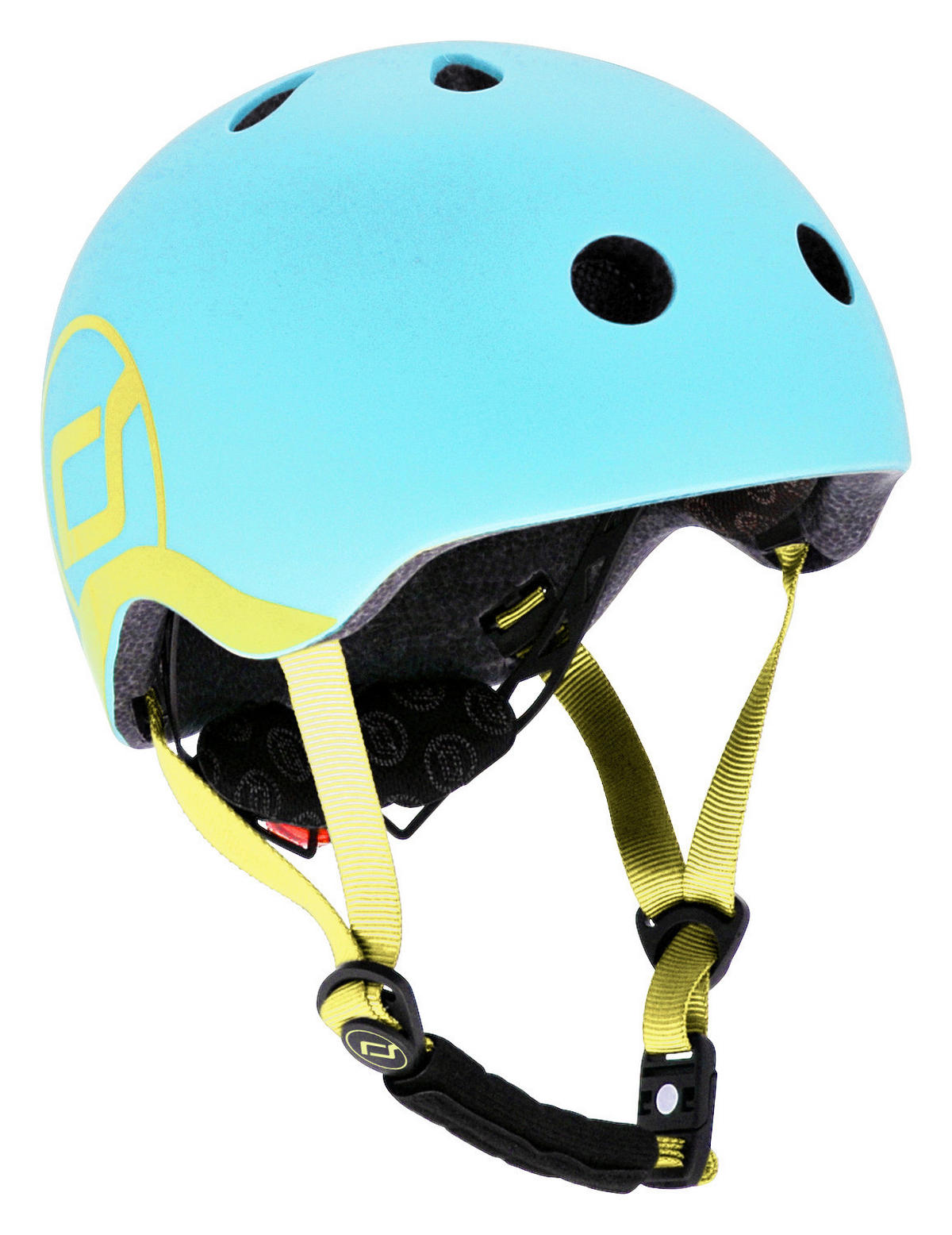 KINDERHELM Safety Helmet  - Blau/Gelb, Trend, Kunststoff/Textil (XXS-Snull) - Scoot and Ride