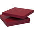 COUCHTISCH Rot - Chromfarben/Rot, Design (75/75/30cm) - Carryhome