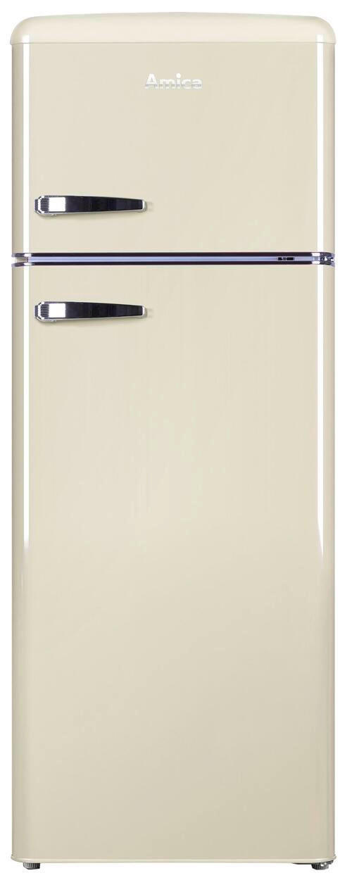 KÜHL-GEFRIER-KOMBINATION KGC15635B  - Beige, Basics, Metall (55/144/61,5cm) - Amica