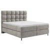 BOXSPRINGBETT 180/200 cm  in Taupe  - Taupe/Schwarz, Trend, Textil/Metall (180/200cm) - Esposa