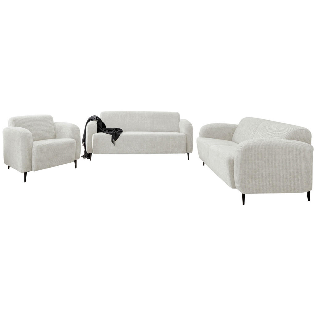 Thumbnail - Livetastic 2-Sitzer-Sofa, Weiß, Textil, Uni, 140x76x90 cm, Made in EU, Stoffauswahl, Rücken echt, Armteil links, rechts,...
