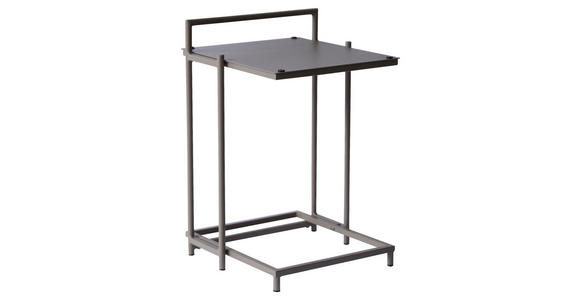 BEISTELLTISCH 40/42/60 cm Taupe rechteckig - Taupe/Anthrazit, Design, Metall (40/42/60cm) - Xora