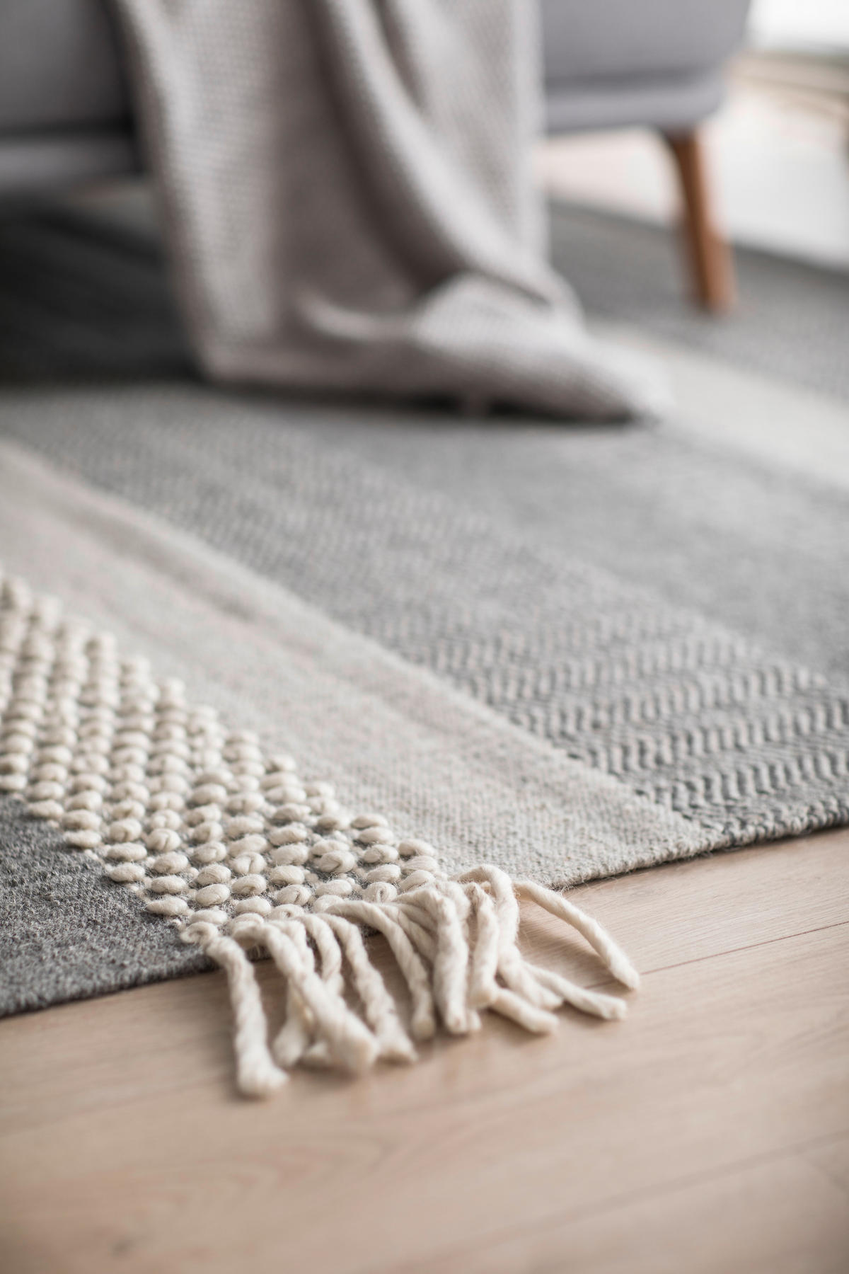 HANDWEBTEPPICH 170/240 cm Botana Grau, Beige  - Beige/Grau, KONVENTIONELL, Textil (170/240cm) - Schöner Wohnen