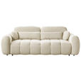 SCHLAFSOFA Webstoff Creme  - Creme/Schwarz, KONVENTIONELL, Kunststoff/Textil (262/93/117cm) - Carryhome