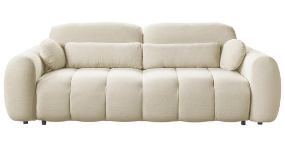SCHLAFSOFA Webstoff Creme  - Creme/Schwarz, KONVENTIONELL, Kunststoff/Textil (262/93/117cm) - Carryhome