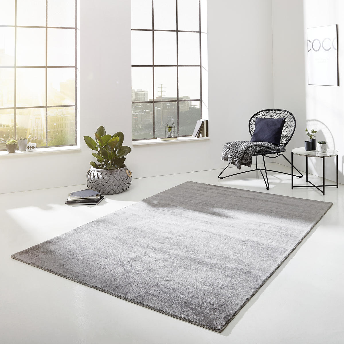 TKANA PREPROGA  Shine     160/230 cm    tkano  siva  - siva, Design, tekstil (160/230cm) - Novel