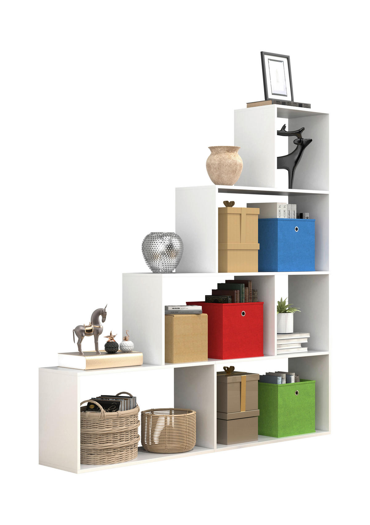 HYLLA i 155/163/29 cm vit  - vit, Basics, trämaterial (155/163/29cm) - MID.YOU