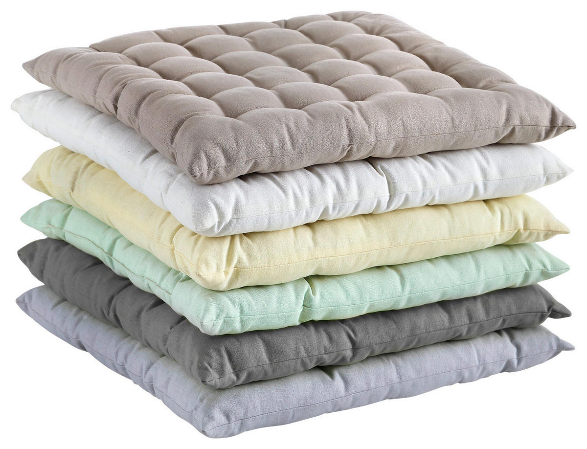 SITZKISSEN  40/40 cm   - Grau, Design, Textil (40/40cm) - Esposa