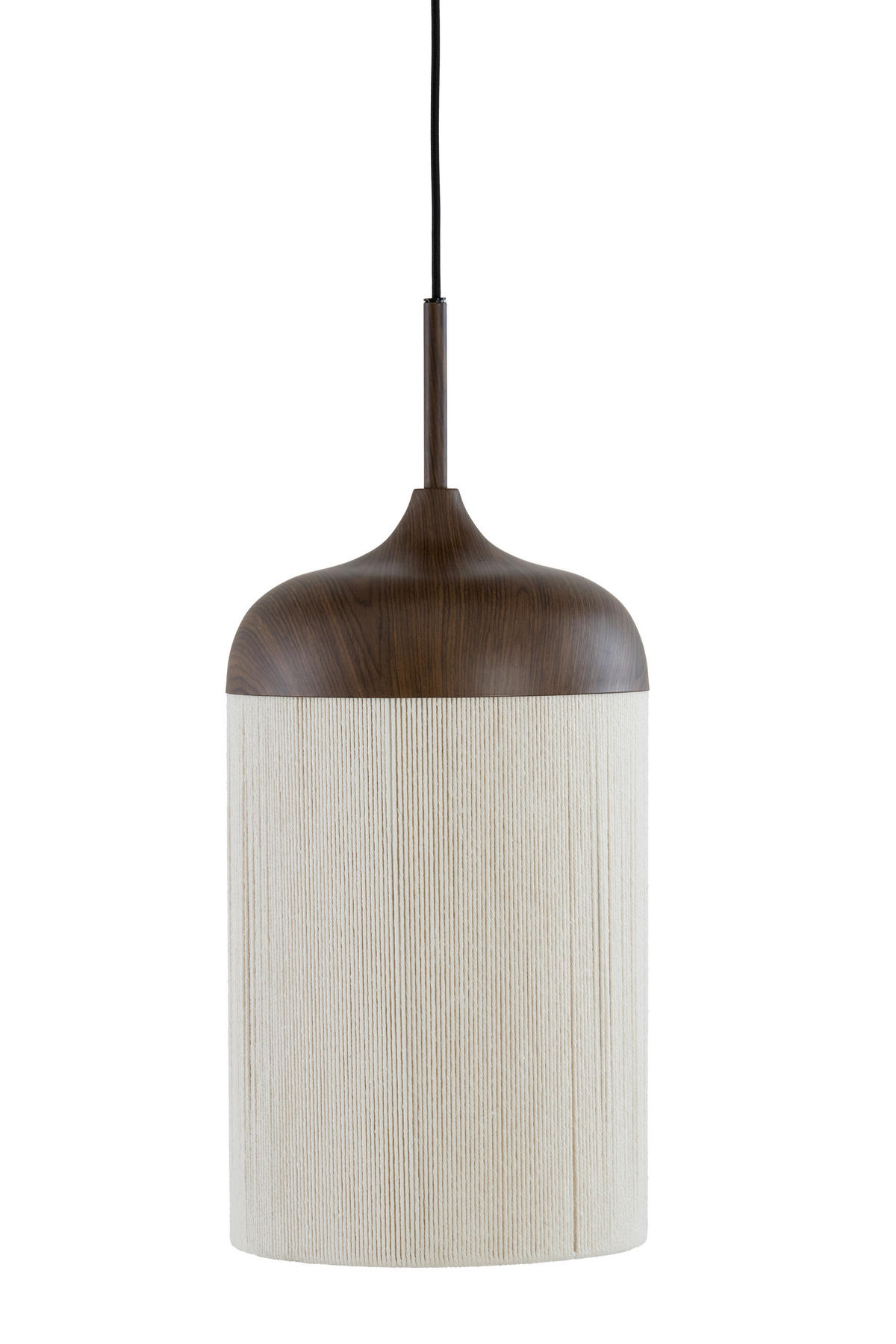 HÄNGELEUCHTE Dania 27,5/27,5/52 cm   - Creme/Braun, Design, Textil/Metall (27,5/27,5/52cm) - Light & Living