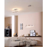 ZÁVĚSNÉ LED SVÍTIDLO, 56/150 cm  - bílá/barvy chromu, Design, plast (56/150cm) - Ambiente