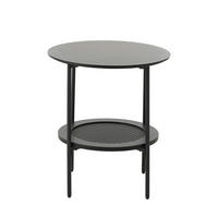 COUCHTISCH 50/50/50 cm rund Schwarz  - Schwarz, Basics, Holzwerkstoff/Metall (50/50/50cm) - Boxxx