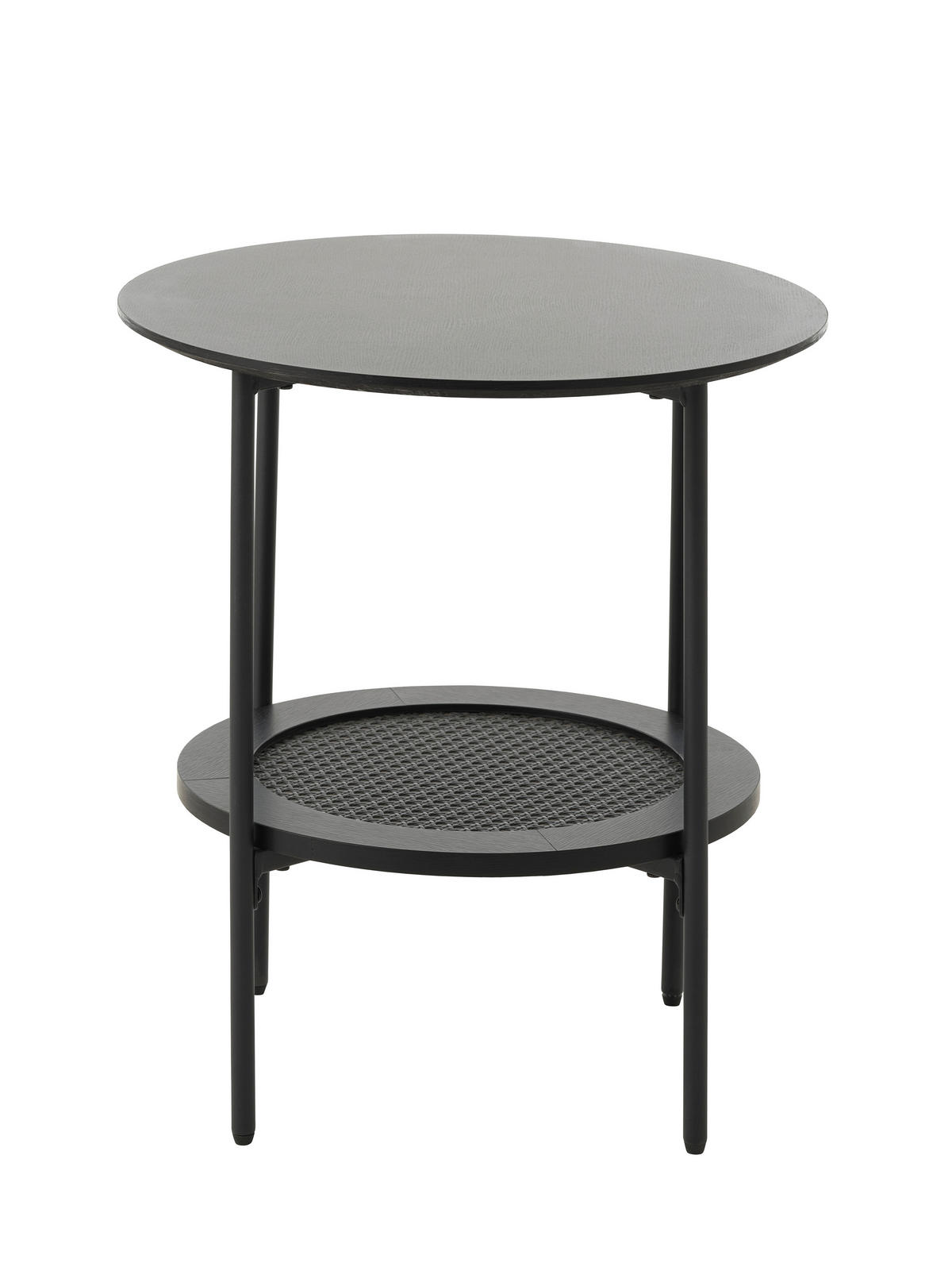 COUCHTISCH 50/50/50 cm rund Schwarz  - Schwarz, Basics, Holzwerkstoff/Metall (50/50/50cm) - Boxxx