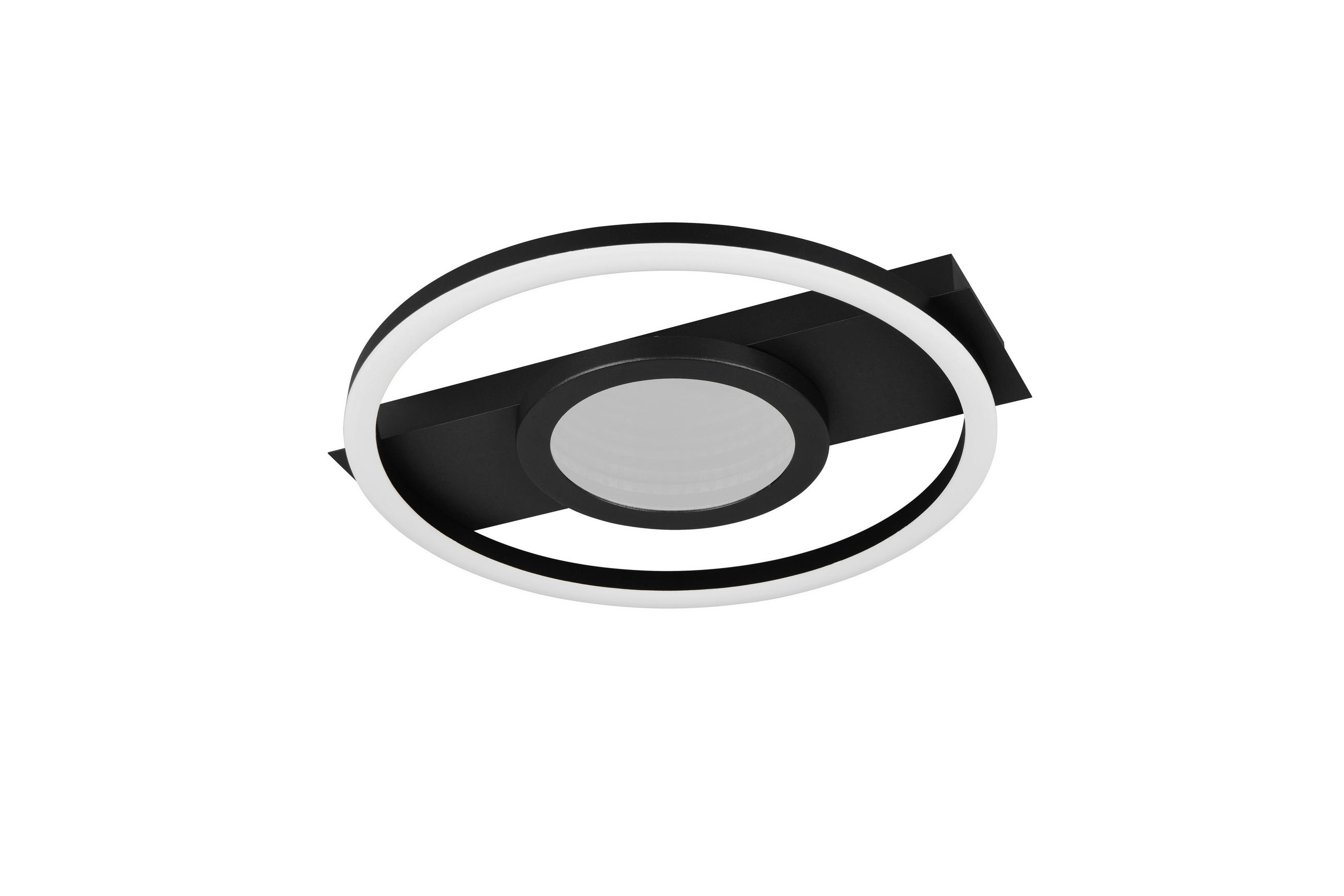 LED-DECKENLEUCHTE    35/33/5 cm  - Schwarz, Design, Metall (35/33/5cm)