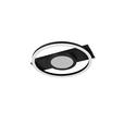 LED-DECKENLEUCHTE Varazdin 35/33/5 cm  - Schwarz, Design, Kunststoff/Metall (35/33/5cm) - Boxxx