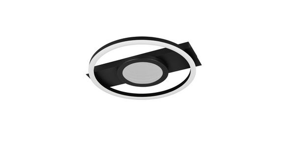 LED-DECKENLEUCHTE Varazdin 35/33/5 cm  - Schwarz, Design, Kunststoff/Metall (35/33/5cm) - Boxxx
