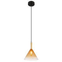 HÄNGELEUCHTE 20/120 cm    - Klar/Messingfarben, Konventionell, Glas/Metall (20/120cm) - Globo