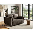 SCHLAFSOFA Chenille Dunkelbraun  - Dunkelbraun/Schwarz, KONVENTIONELL, Kunststoff/Textil (161/90/108cm) - Carryhome