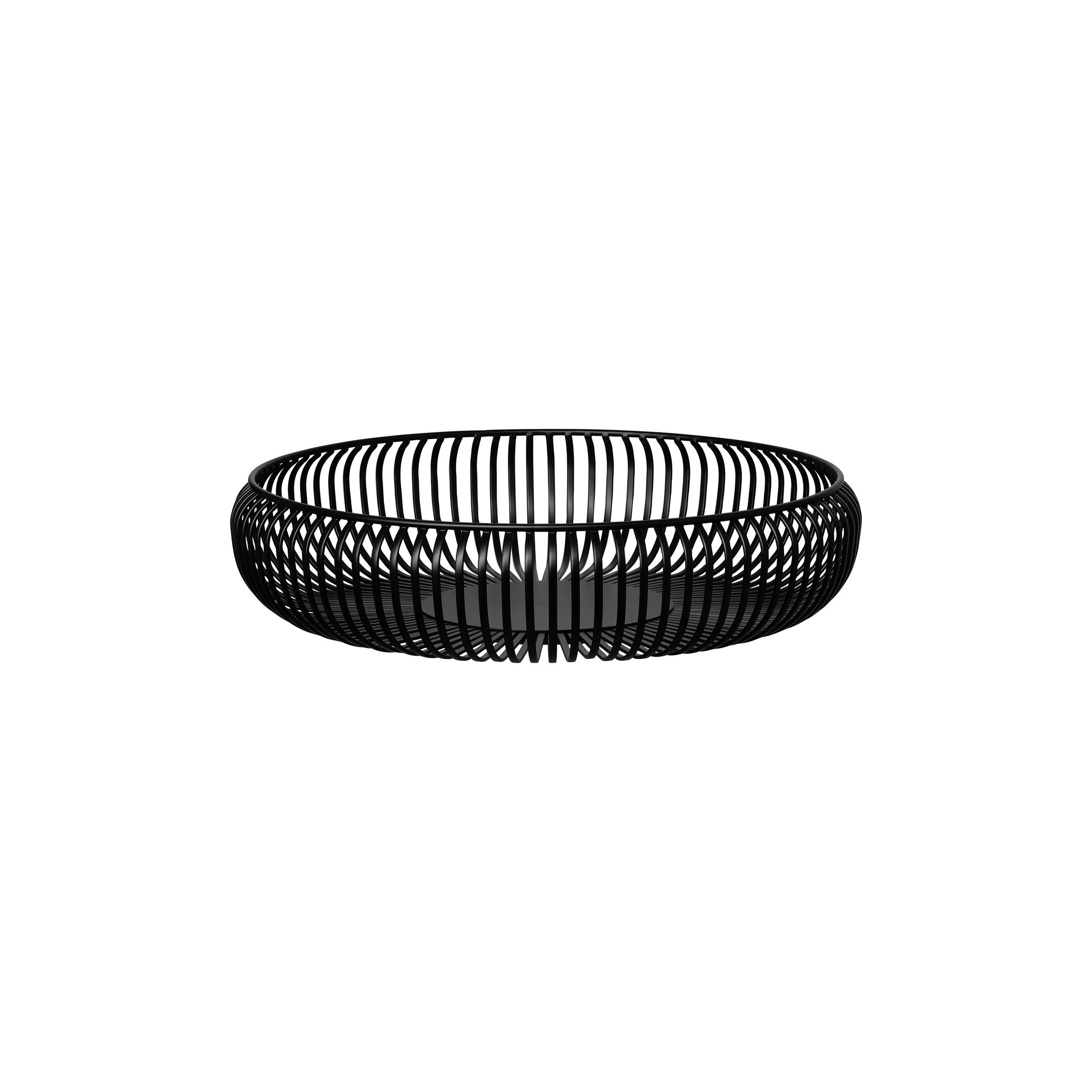 UNIVERSALKORB  - Schwarz, MODERN, Metall (36/8,5cm) - Blomus