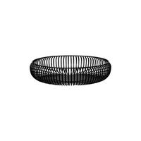 UNIVERSALKORB  - Schwarz, MODERN, Metall (36/8,5cm) - Blomus