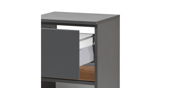 UNTERSCHRANK 40/79/35 cm - Graphitfarben/Grau, Natur, Holzwerkstoff (40/79/35cm) - Xora