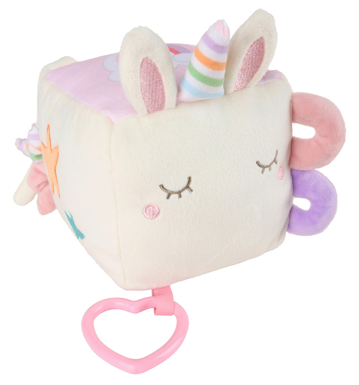 SOFTWÜRFEL Samy  - Pink/Lila, Trend, Kunststoff/Textil (12/12/12cm) - Patinio