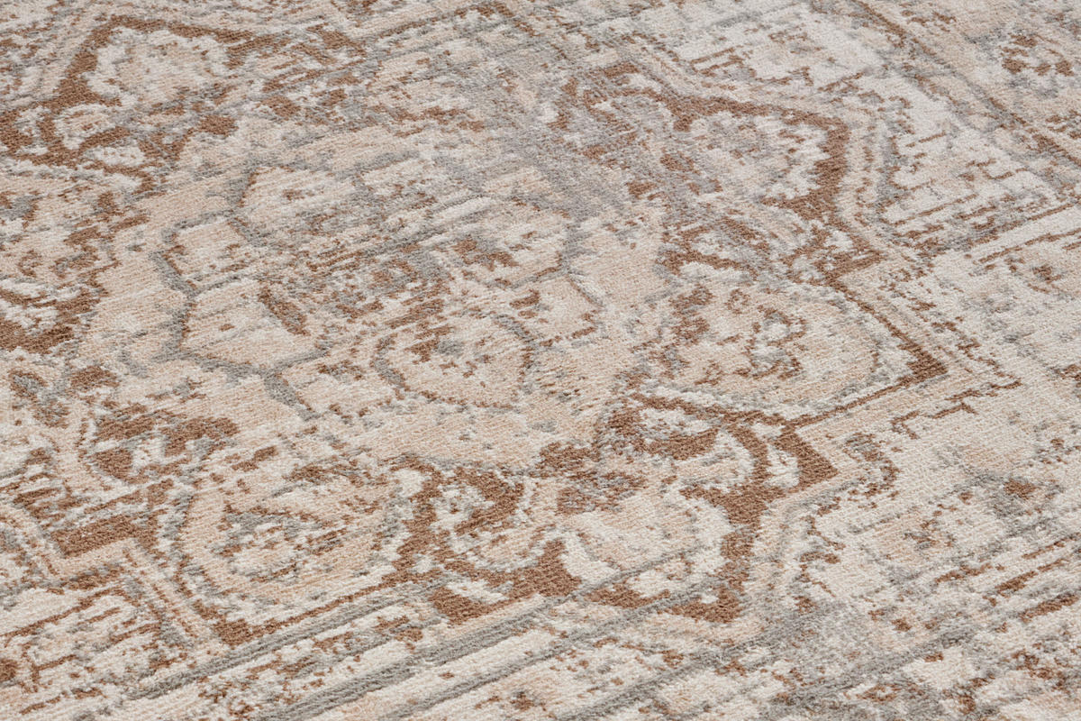 FLACHWEBETEPPICH 160/235 cm Terrain Braun, Creme  - Creme/Braun, Design, Kunststoff/Textil (160/235cm)