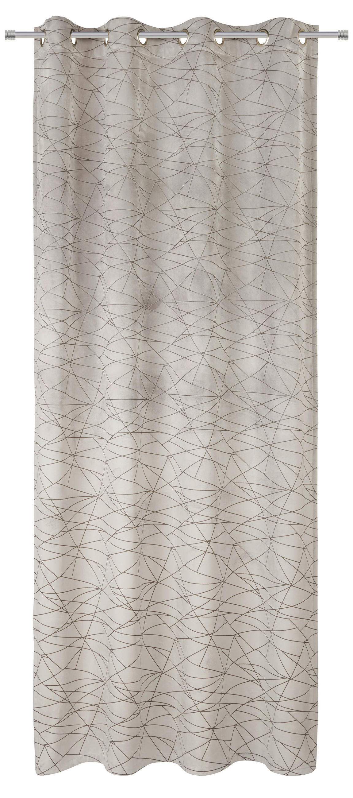 ÖSENVORHANG blickdicht  - Taupe, Design, Textil (140/260cm) - Dieter Knoll