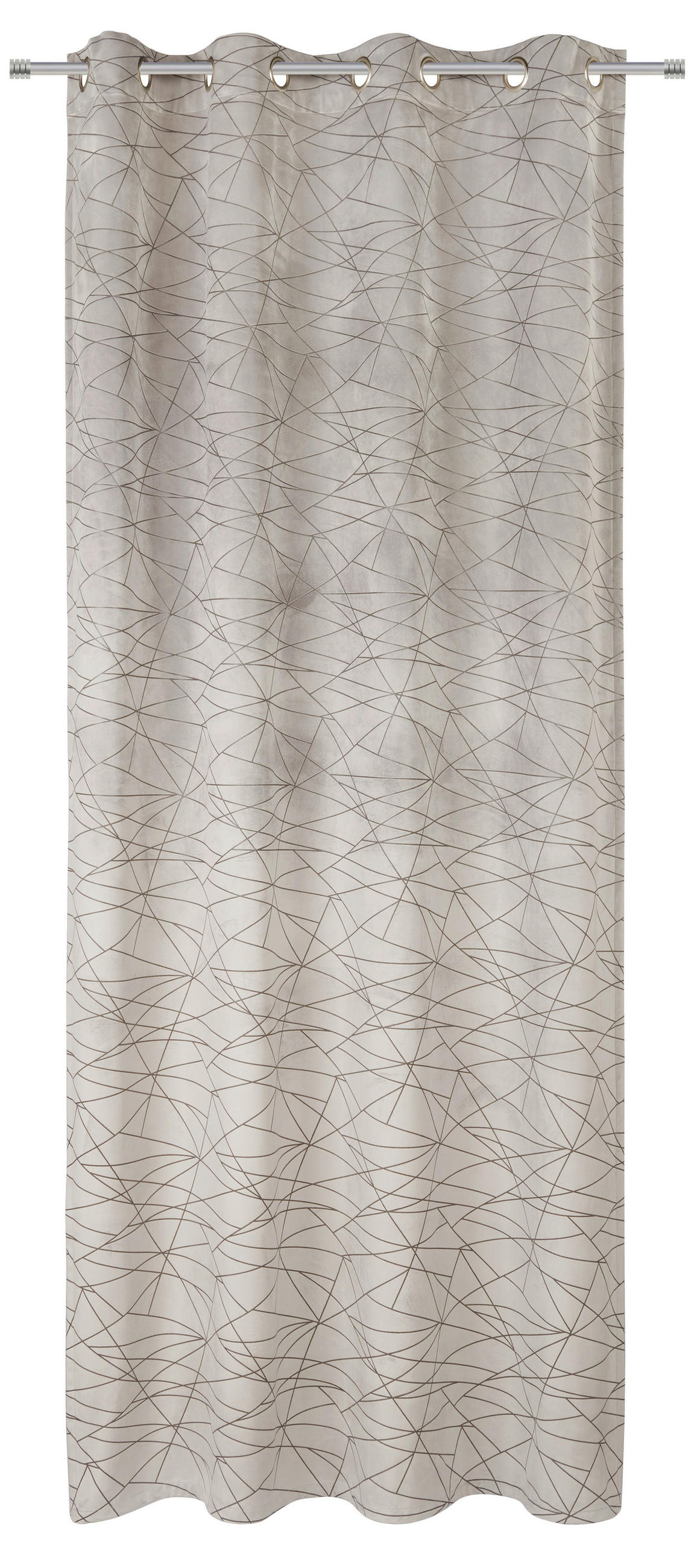 ÖSENVORHANG blickdicht  - Taupe, Design, Textil (140/260cm) - Dieter Knoll