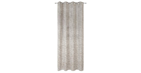 ÖSENVORHANG blickdicht - Taupe, Design, Textil (140/260cm) - Dieter Knoll