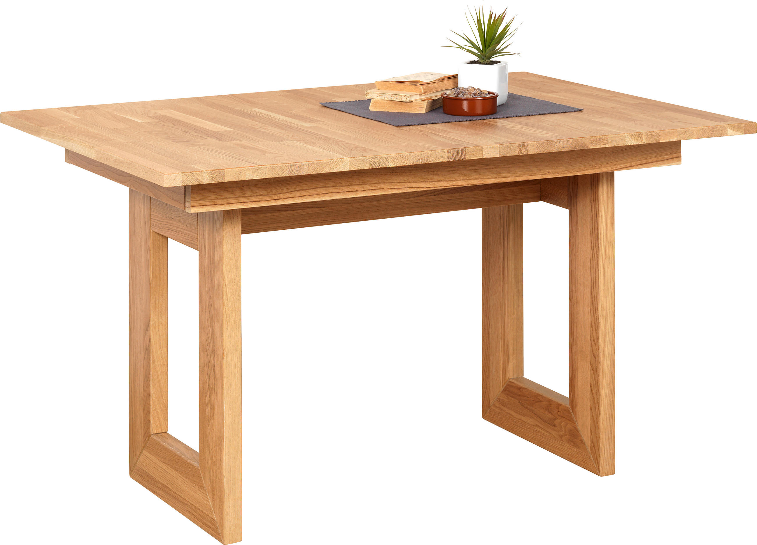 ESSTISCH 130-180/90/75 cm Eiche massiv Holz Eichefarben rechteckig - Eichefarben, Natur, Holz (130-180/90/75cm) - Voleo