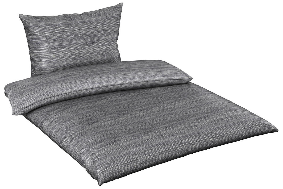 POVLEČENÍ, satén, šedá, 140/200 cm - šedá, Konvenční, textil (140/200cm) - Novel