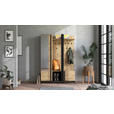 GARDEROBE  in 134,5/192,6/33,2 cm  - Schwarz/Eiche Artisan, Basics, Holzwerkstoff (134,5/192,6/33,2cm) - Carryhome