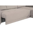ECKSOFA Taupe Struktur  - Taupe/Schwarz, Design, Kunststoff/Textil (284/205cm) - Xora