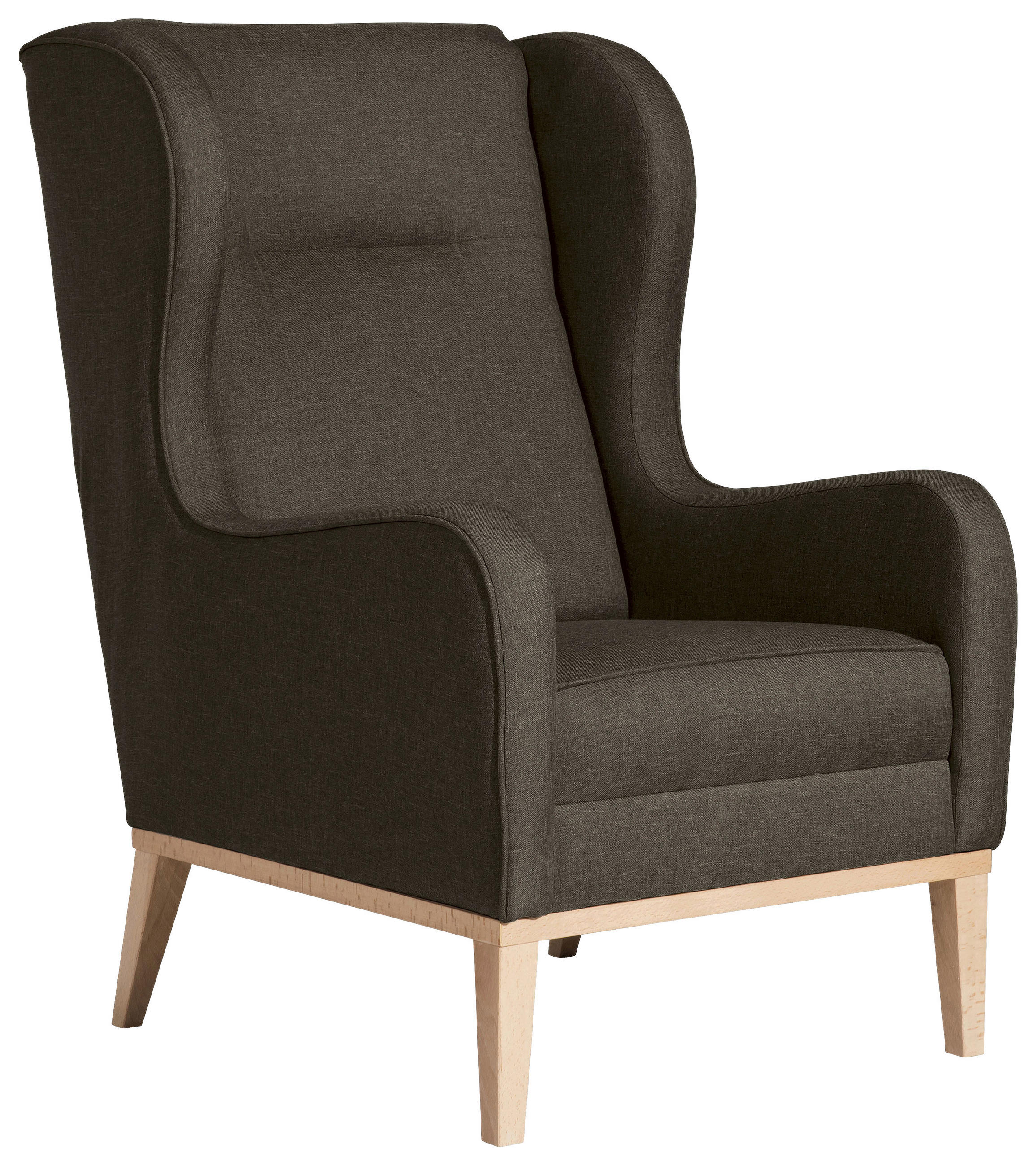 OHRENSESSEL Lesesessel Flachgewebe Sahara  - Naturfarben/Sahara, KONVENTIONELL, Holz/Textil (66/104/78cm) - Max Winzer