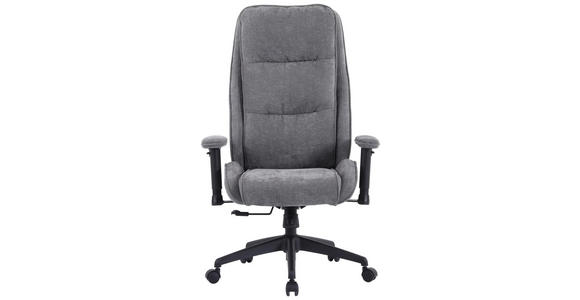 DREHSTUHL Chenille Grau - Schwarz/Grau, Design, Kunststoff/Textil (76/116-124/64.5cm) - Novel