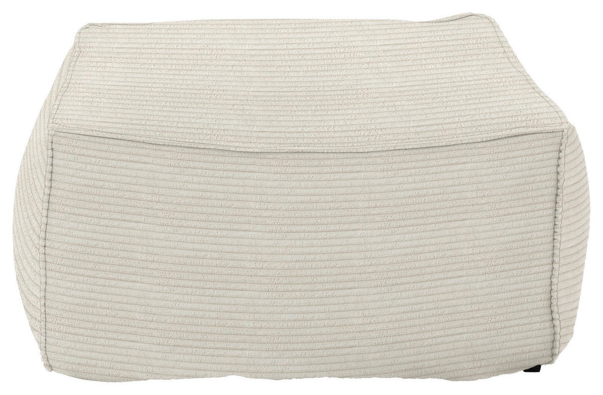 HOCKER in Textil Naturfarben, Beige  - Beige/Naturfarben, Design, Textil (86/38/86cm) - Lomoco
