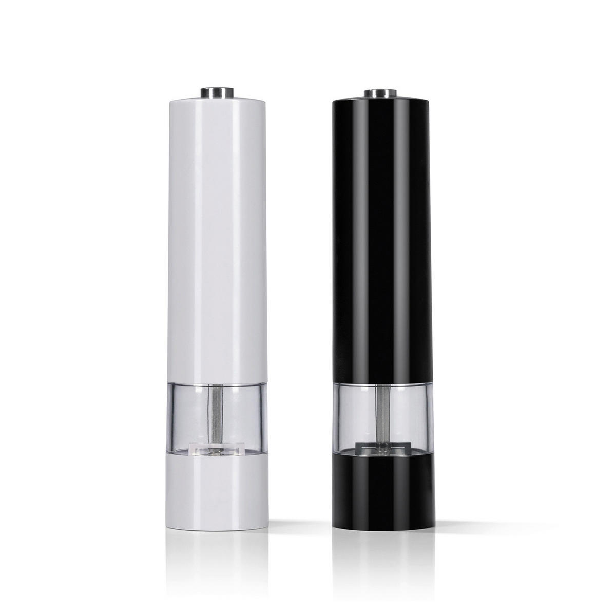 ELEKTR. SALZ-/PFEFFERMÜHLE GOURMETmaxx  - Transparent/Schwarz, Basics, Keramik/Kunststoff (5,2/22,5cm) - GOURMETMAXX