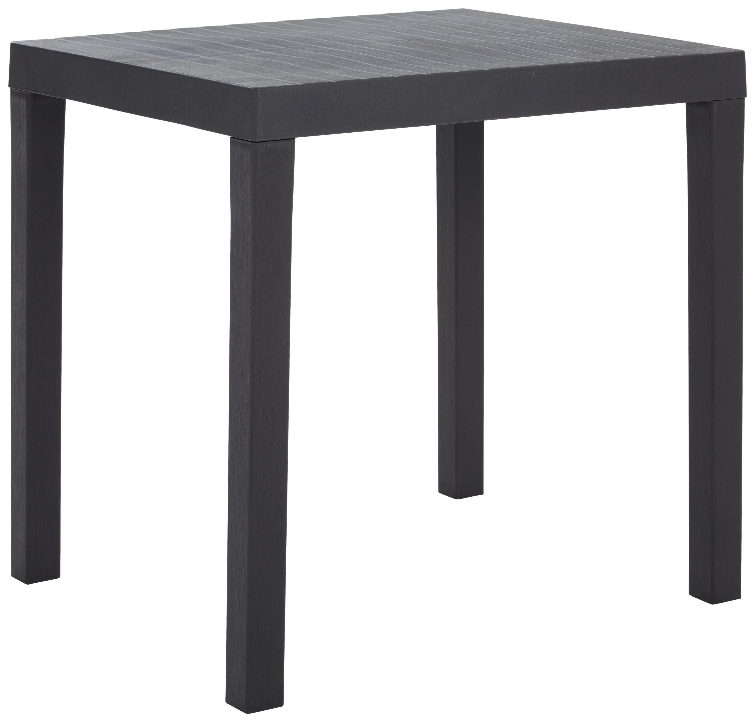 GARTENTISCH Kunststoff Anthrazit rechteckig  - Anthrazit, Basics, Kunststoff (78/65/72cm)