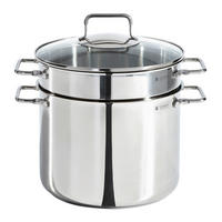 PASTATOPF 7,0 L  - Klar/Edelstahlfarben, Basics, Glas/Metall (24cm) - WMF