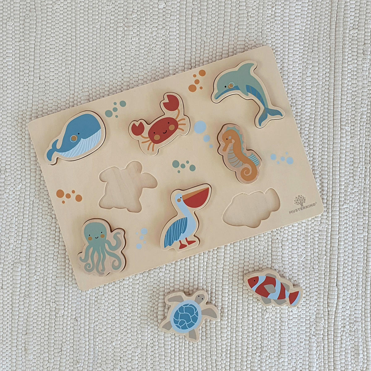 MOTORIKSPIEL ABELIA  - Naturfarben, Basics, Holz/Textil (42/32/32cm) - MUSTERKIND