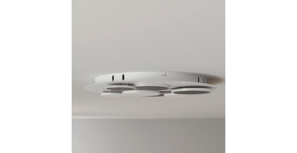 LED-DECKENLEUCHTE 46,8/6 cm - Schwarz/Weiß, Trend, Kunststoff/Metall (46,8/6cm) - Novel