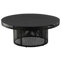 COUCHTISCH 100/100/40 cm rund Schwarz  - Schwarz, Design, Metall (100/100/40cm) - Livetastic