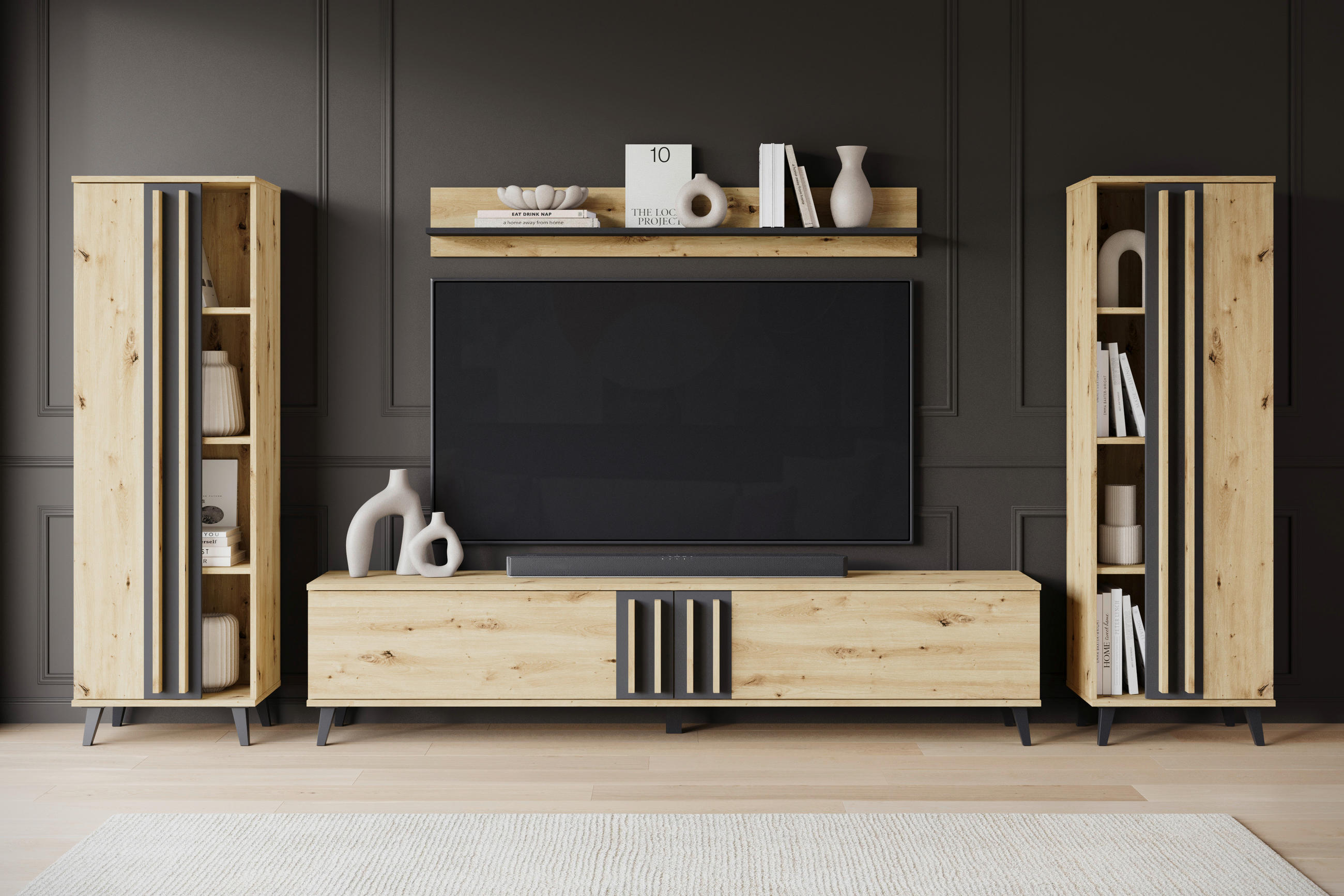 OBÝVACÍ STĚNA dub artisan