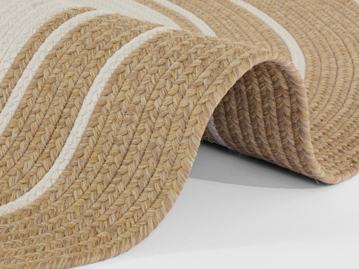 OUTDOORTEPPICH 200 cm Braided Beige, Creme  - Beige/Creme, Design, Kunststoff (200cm) - Hanse Home