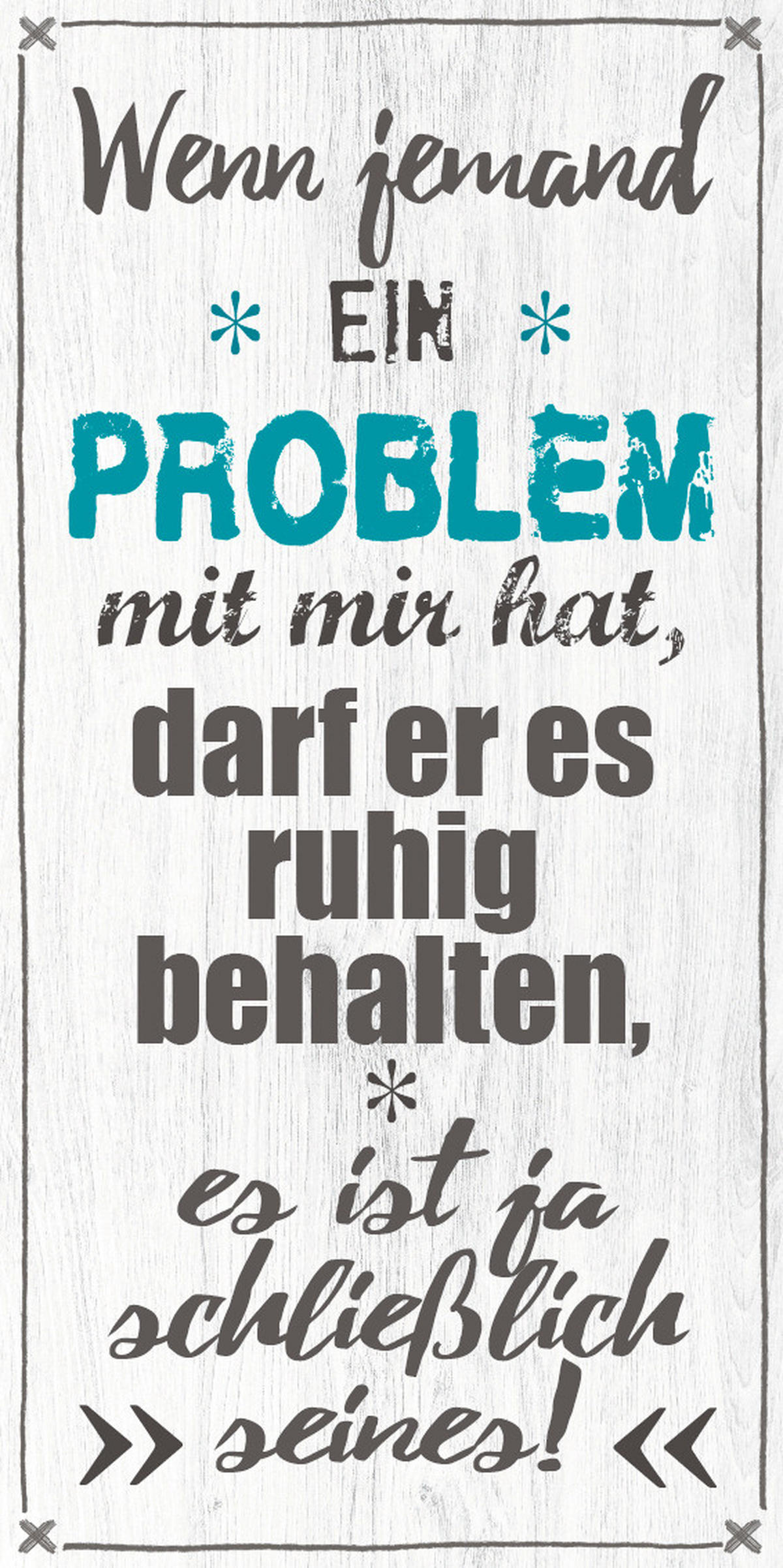DEKOPANEEL Text 20/40/0,3 cm  - Multicolor, KONVENTIONELL (20/40/0,3cm)