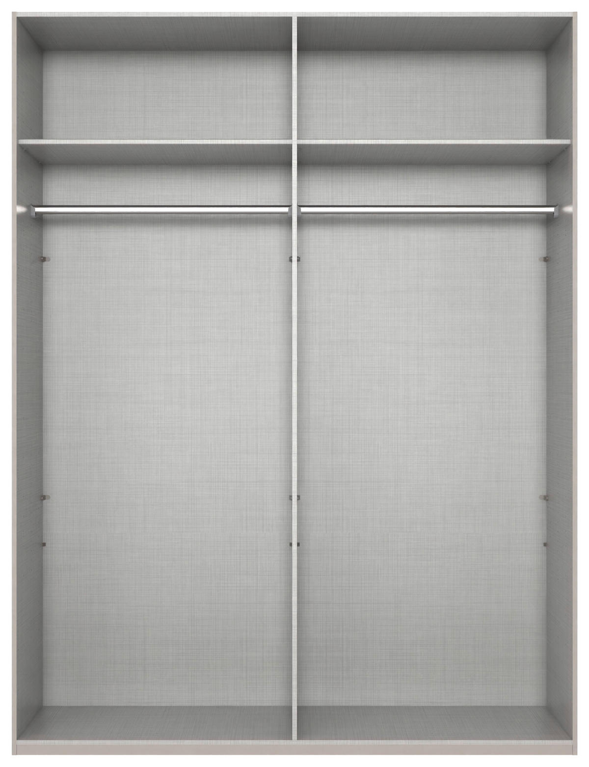 DREHTÜRENSCHRANK in Weiss  - Weiss/Schwarz, Modern, Holzwerkstoff/Metall (180/236/58cm) - MID.YOU