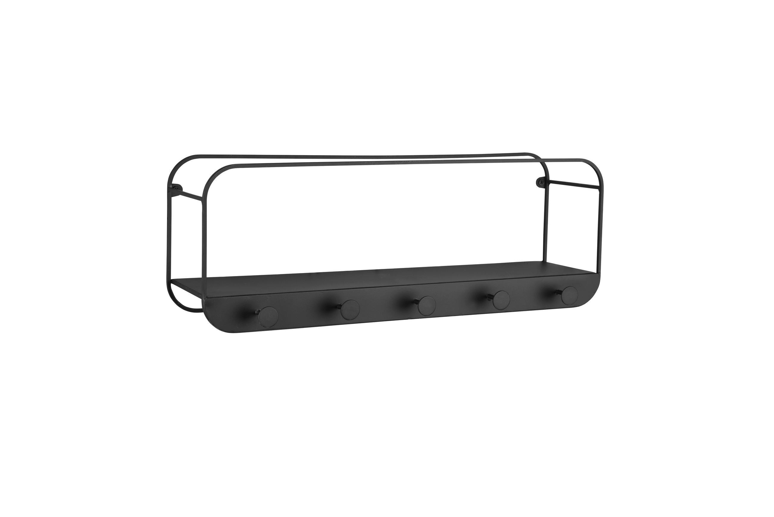 Boxxx Wandregal Schwarz 50x18x15 cm