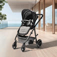 KINDERWAGENSET Korfu  - Dunkelgrau/Schwarz, Basics, Kunststoff/Textil - My Baby Lou